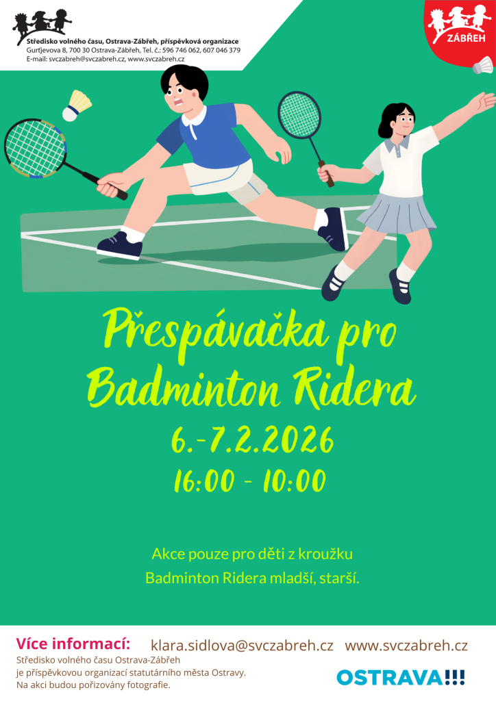 Přespávačka s badmintonem Ridera