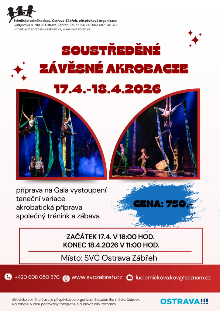 Soustředění zavěsné akrobacie