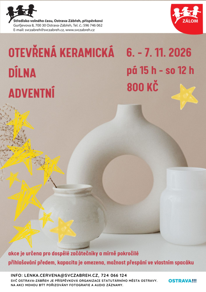Otevřená keramická dílna Adventní