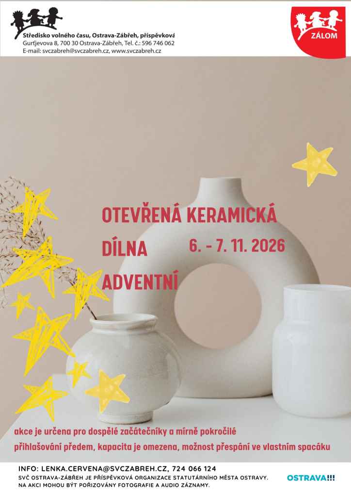 Otevřená keramická dílna Adventní