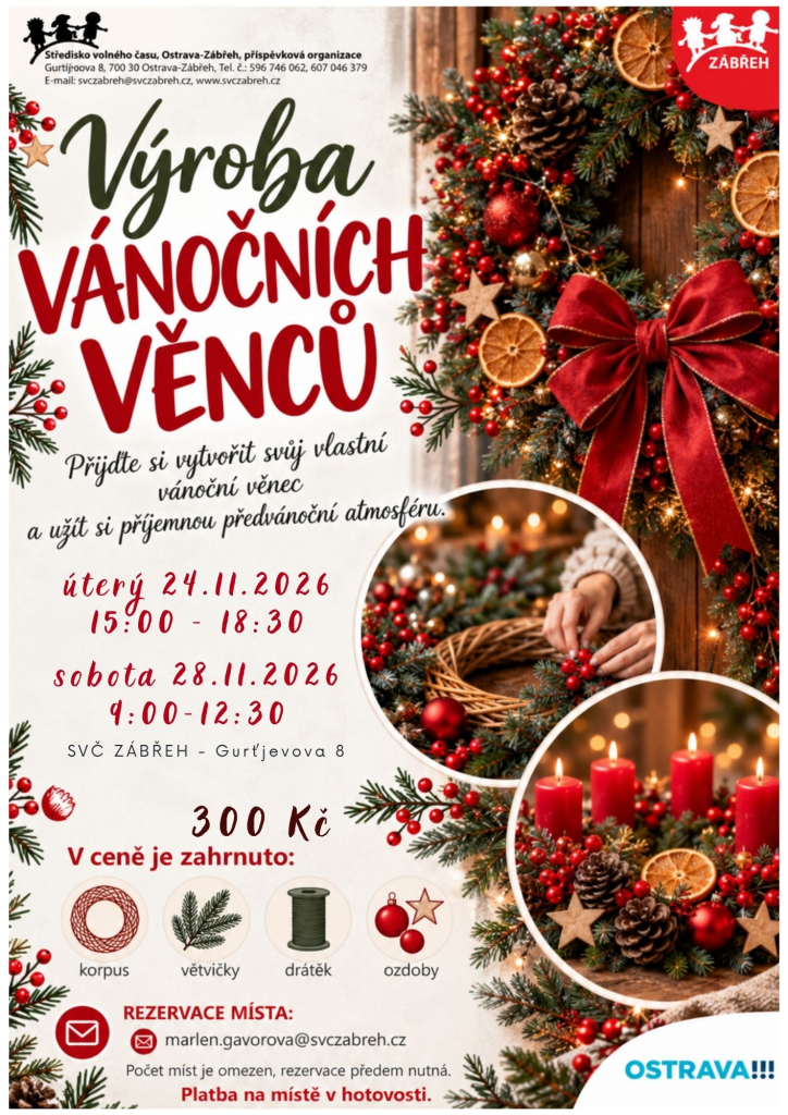 Tvorba adventních věnců - úterý
